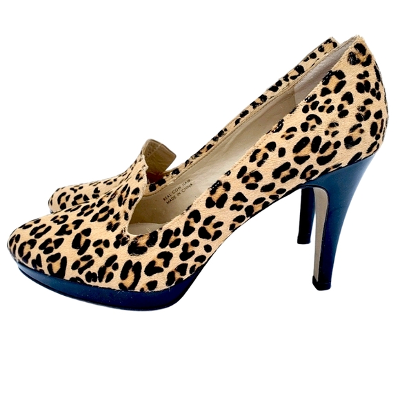 Ellen Tracy Shoes - Ellen Tracy Leopard Print Leather Prince Pumps 8M